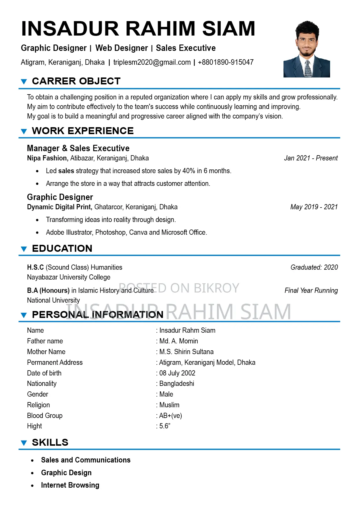 Healthcare Nursing CV
