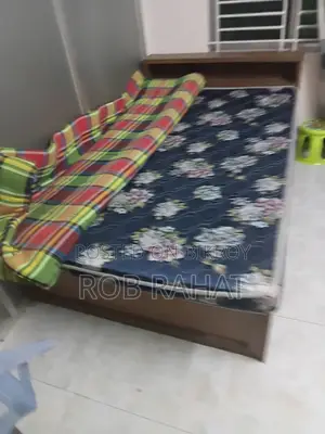 খাট+ তোষক+ম্যাট্রেস