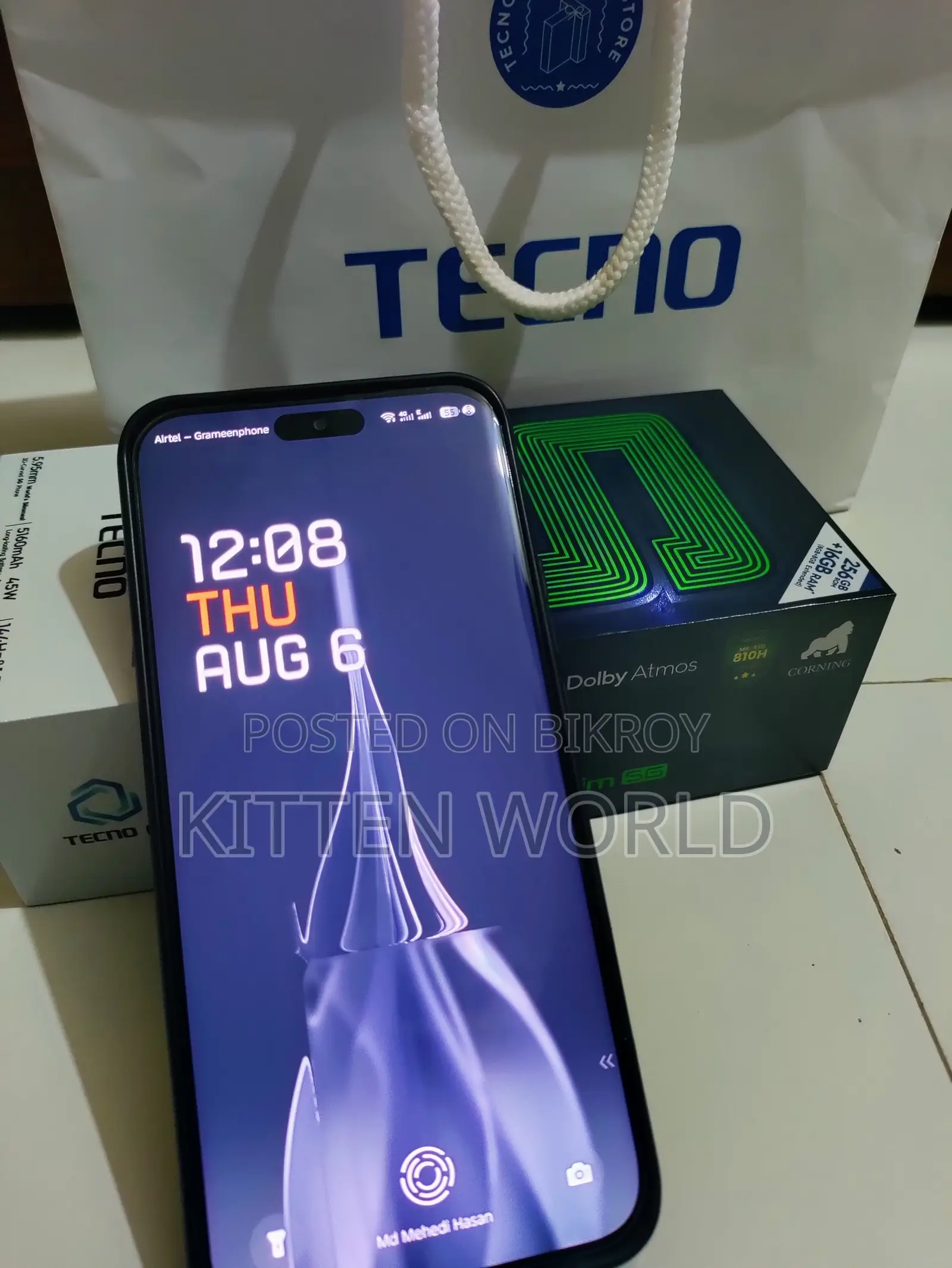 Tecno Pova Slim 5G 256 GB Black