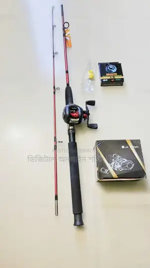 ফিশিং ৬ ফিট ২ পাট বেড কাস্টিং ফুল সেট