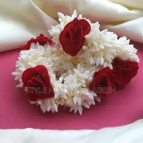 Artificial Flower Gajra Bracelet | Bridal Floral Hand Bracelet