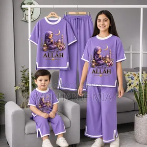 Stylish Girls Half Sleeve T-Shirt Pant Set