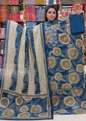 Unstitched Cotton Boutique Three-Piece for Women