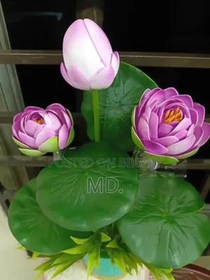 Premium Look Artificial Lotus Flower for Home and Office Decoration