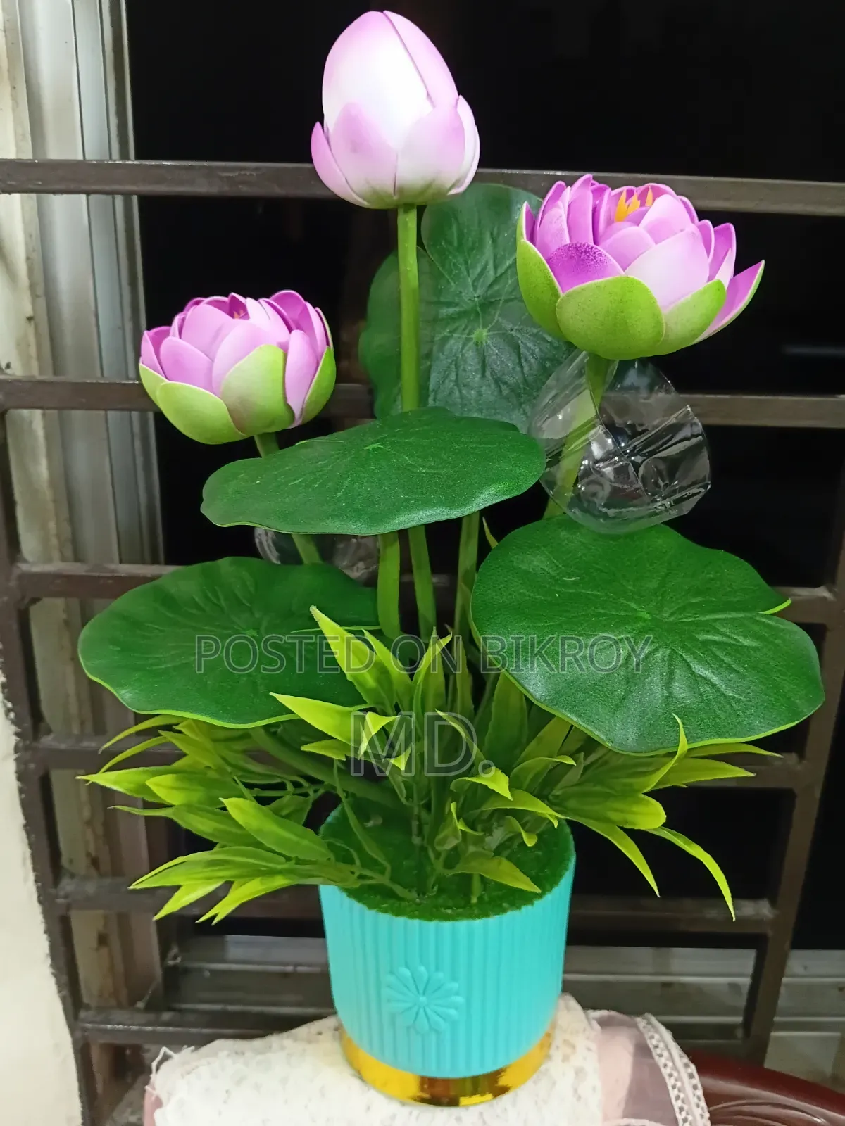 Premium Look Artificial Lotus Flower for Home and Office Decoration