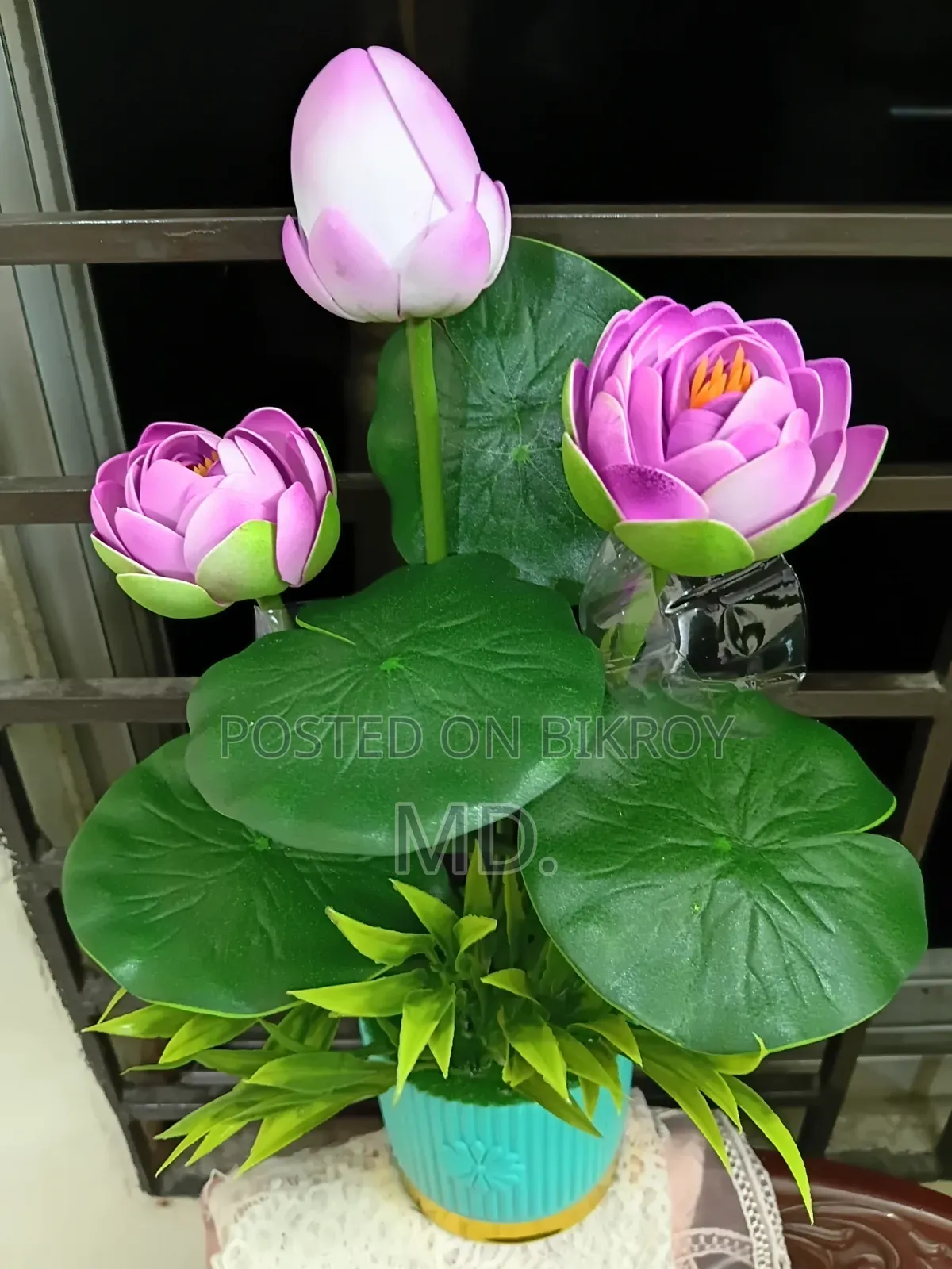 Premium Look Artificial Lotus Flower for Home and Office Decoration