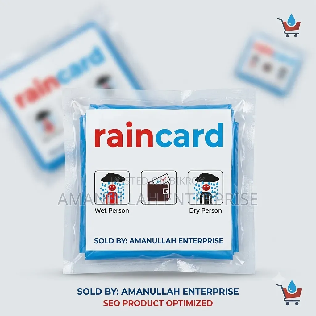 Buy Portable Pocket Raincard Emergency Raincoat | Amanullah Enterprise