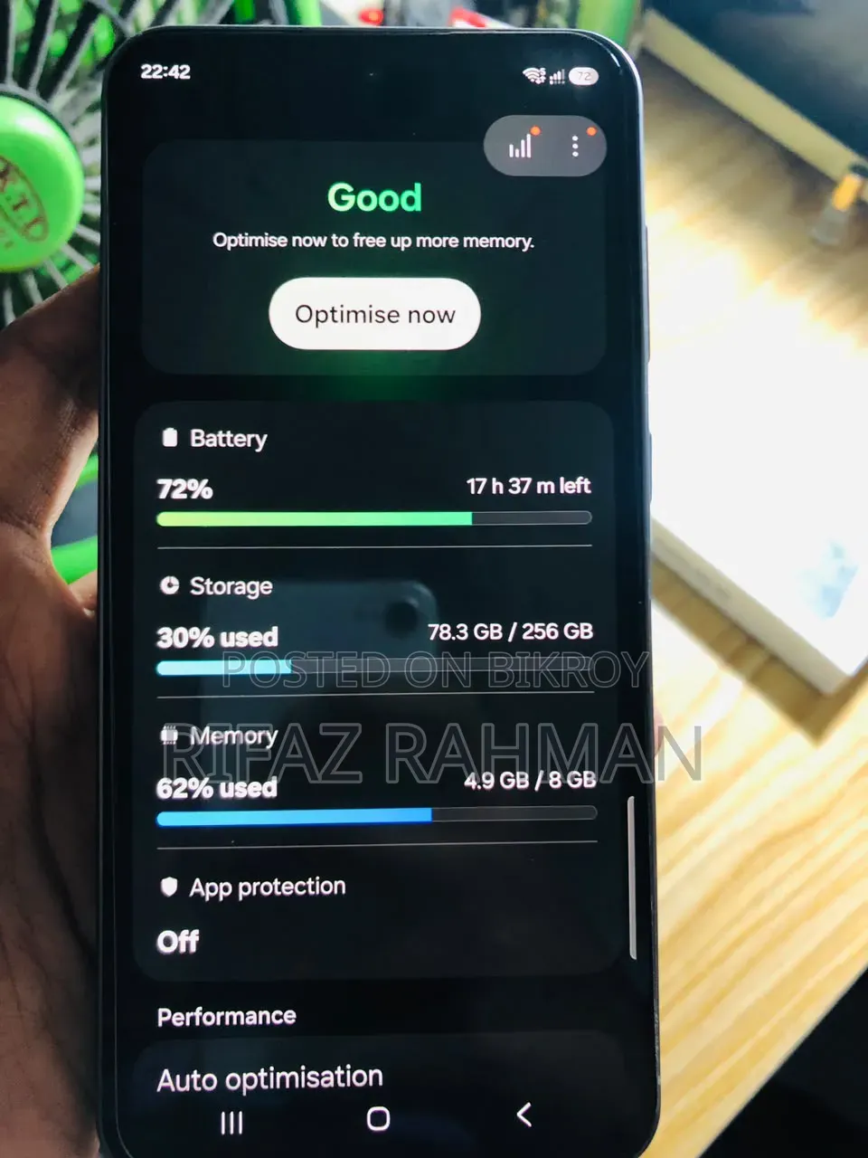 নতুন স্যামসাং গ্যালাক্সি এ৫৬ ২৫৬ জিবি পার্পল