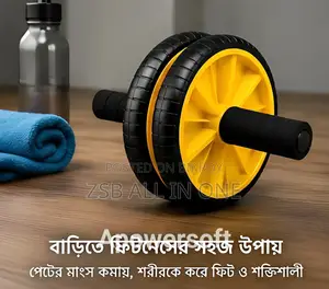 হোম জিম ফিটনেসের জন্য ডুয়াল হুইল এবি রোলার এক্সারসাইজ হুইল