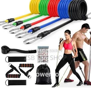 Power Resistance Bands Set (100% Latex Tubes)