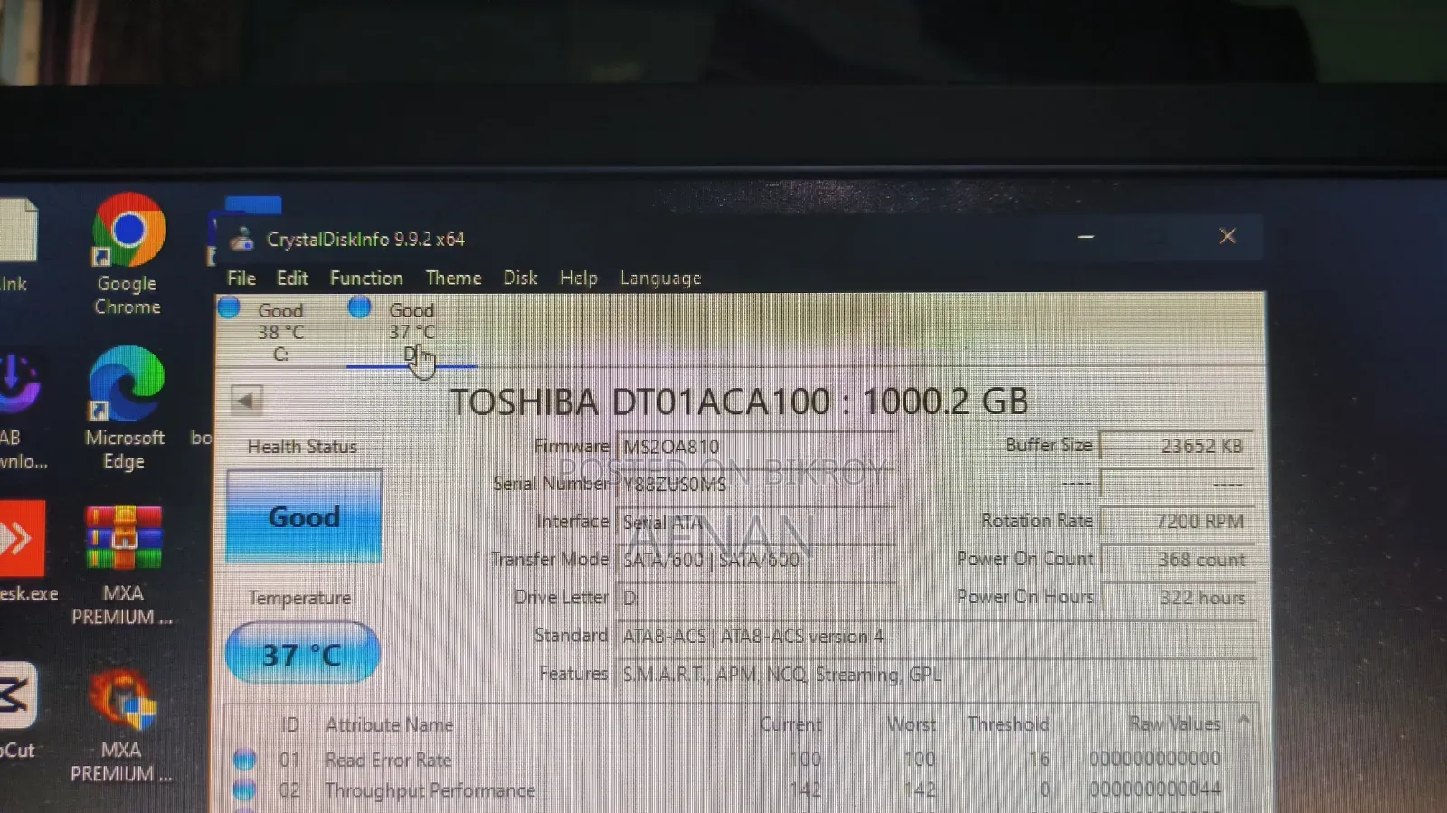 Desktop Computer Gigabyte 8GB Intel Core I5 HDD+SSD 1T