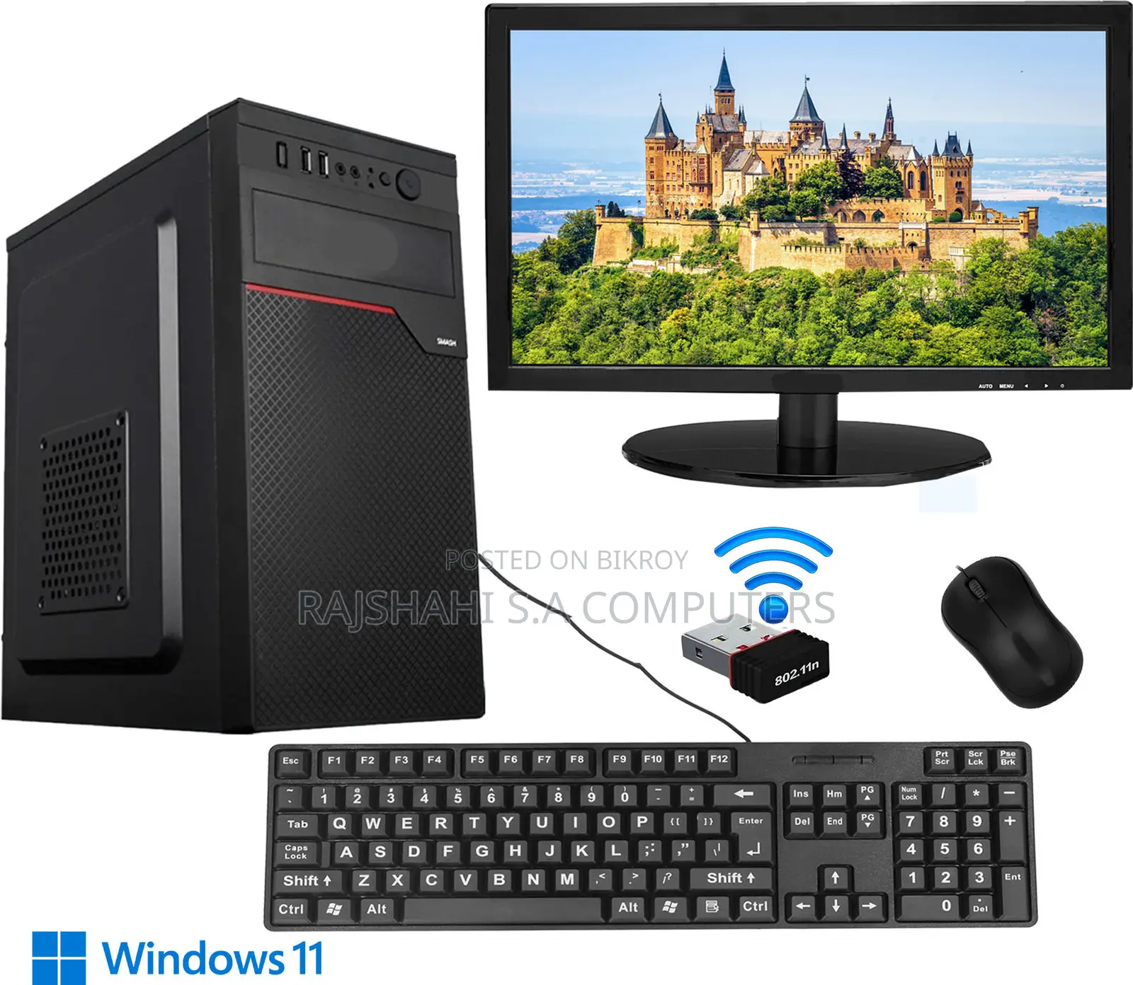নতুন ডেস্কটপ কম্পিউটার ৮জিবি ইন্টেল কোর আই৫ এসএসডি ১২৮জিবি