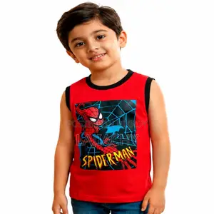 Export Quality Boys Printed Sleeveless Tee