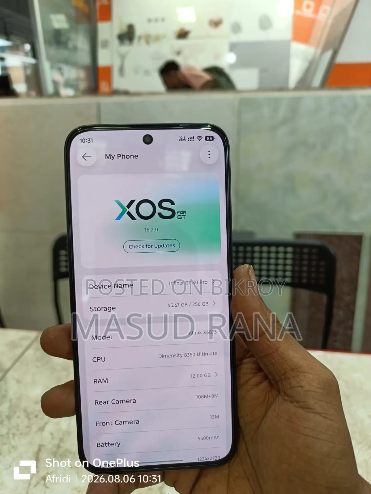 Infinix GT 30 Pro 5G 256 GB Black