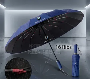 16 Ribs Premium Heavy Duty Folding Umbrella