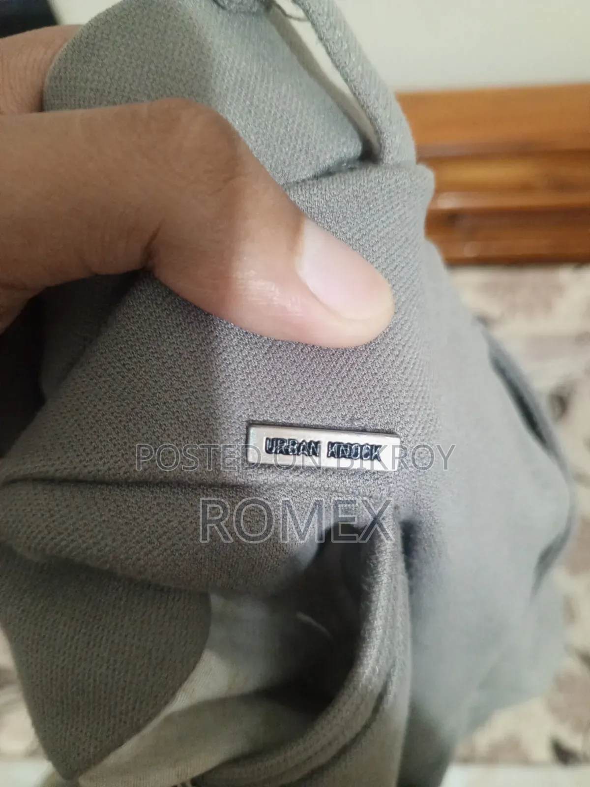 Urban Knock Gabardine Pant Grey Color