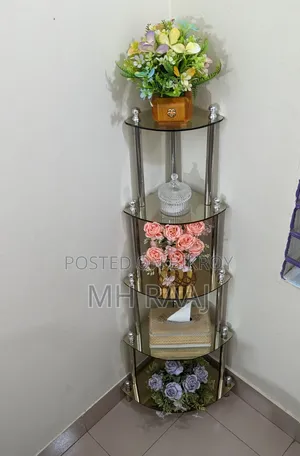 Corner Glass Display Rack