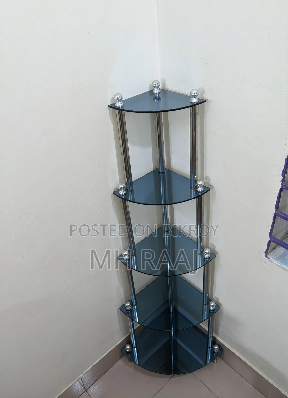 কর্নার গ্লাস ডিসপ্লে র‍্যাক
