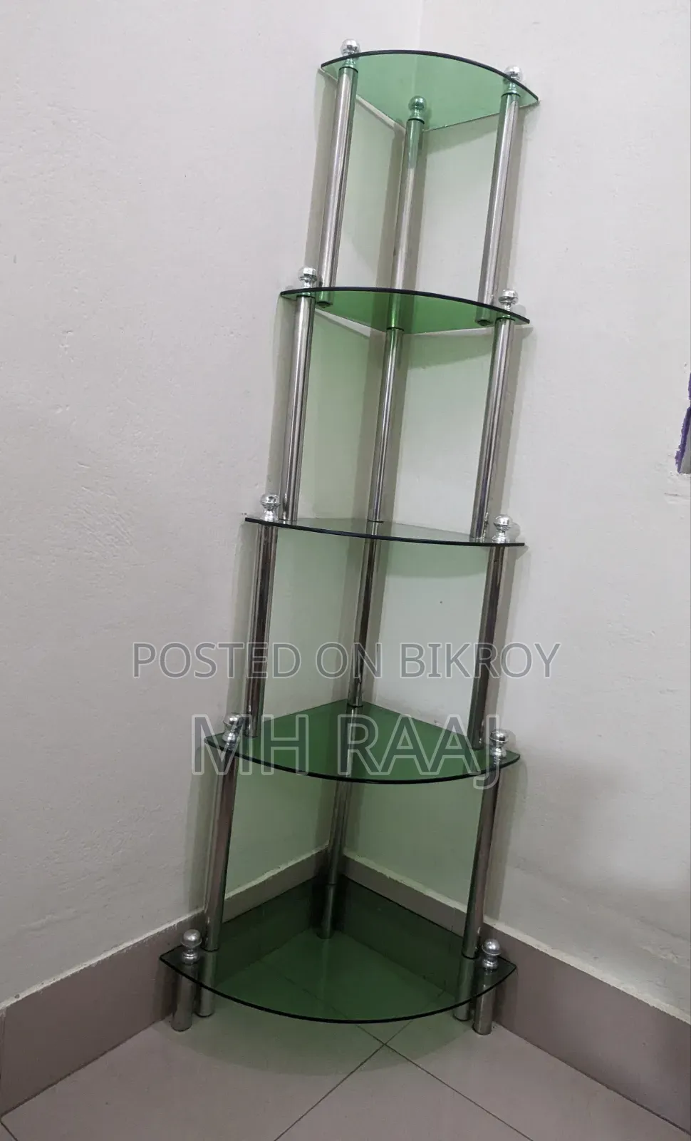 কর্নার গ্লাস ডিসপ্লে র‍্যাক