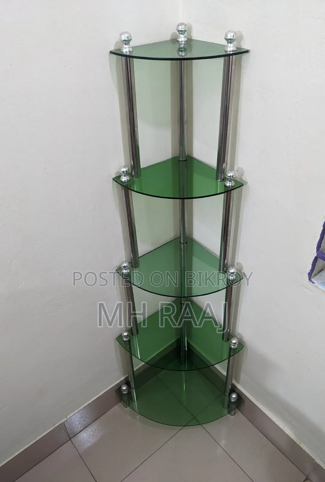 কর্নার গ্লাস ডিসপ্লে র‍্যাক
