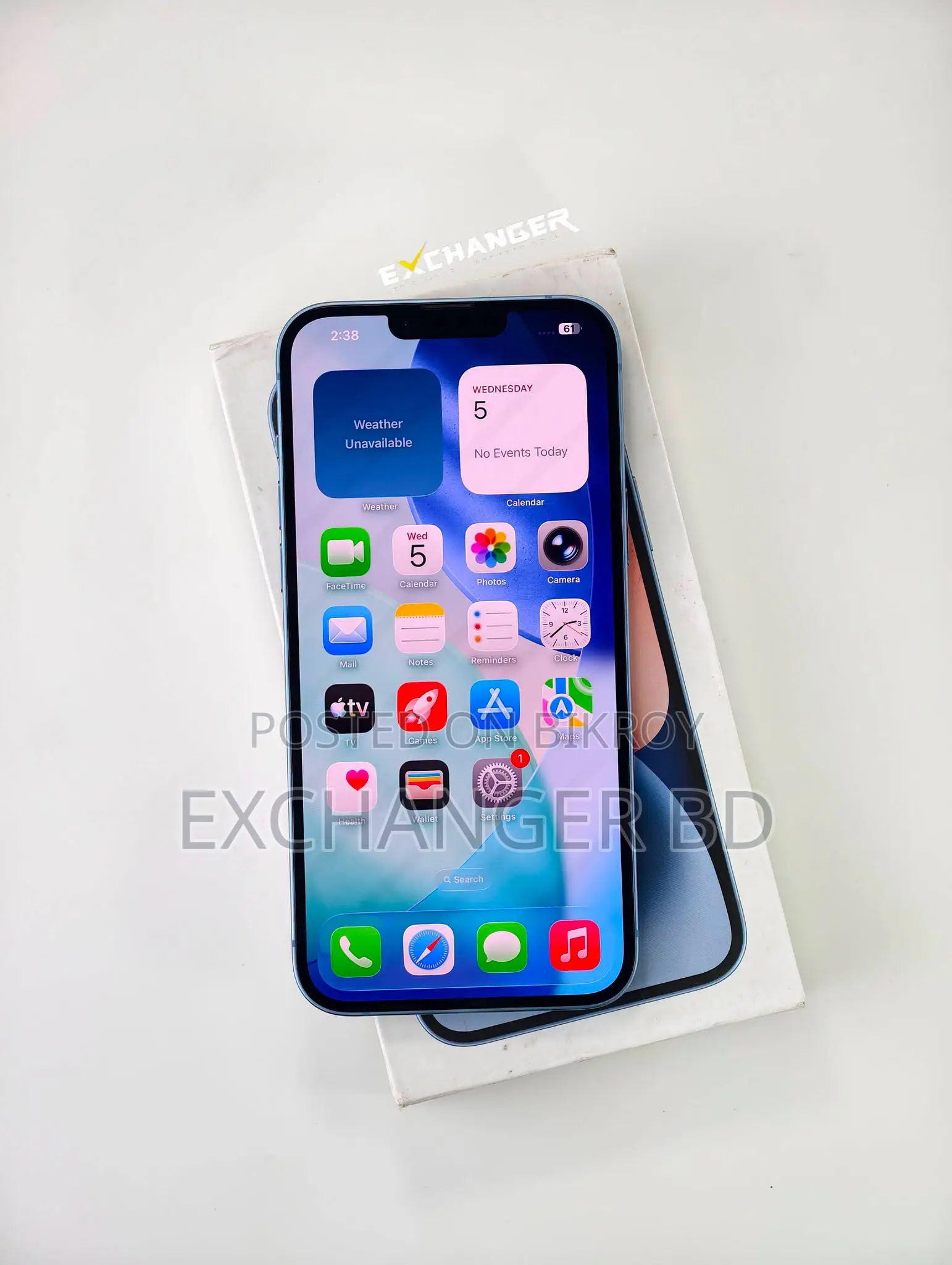 অ্যাপল আইফোন ১৪ প্লাস ১২৮ জিবি নীল