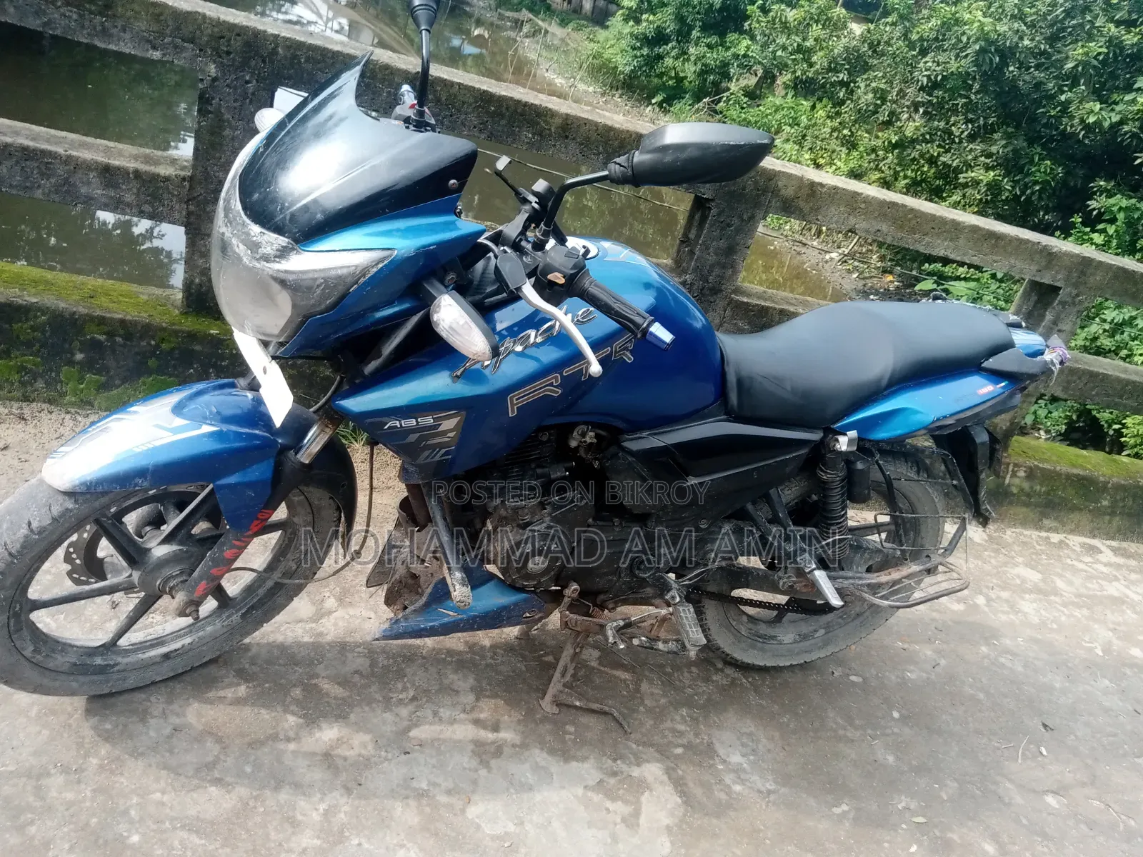 TVS Apache RTR 160 2v Refresh X-Connect 2019 Blue
