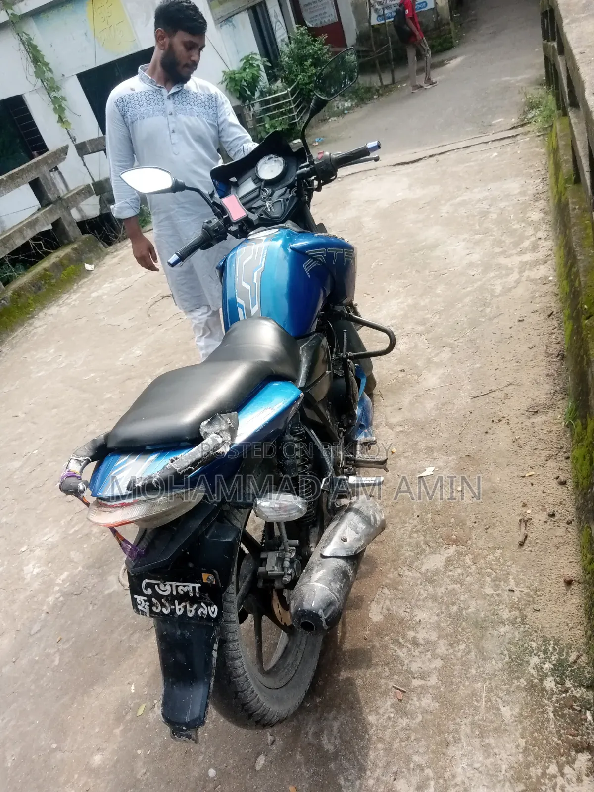 TVS Apache RTR 160 2v Refresh X-Connect 2019 Blue