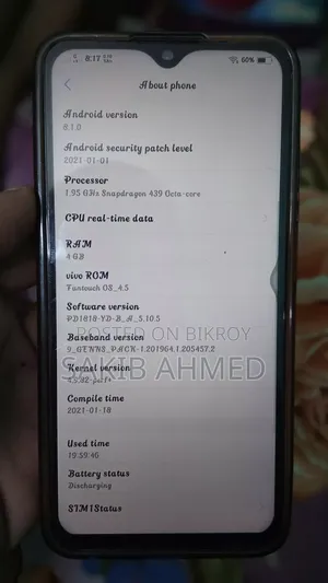 Vivo Y93 64 GB Blue