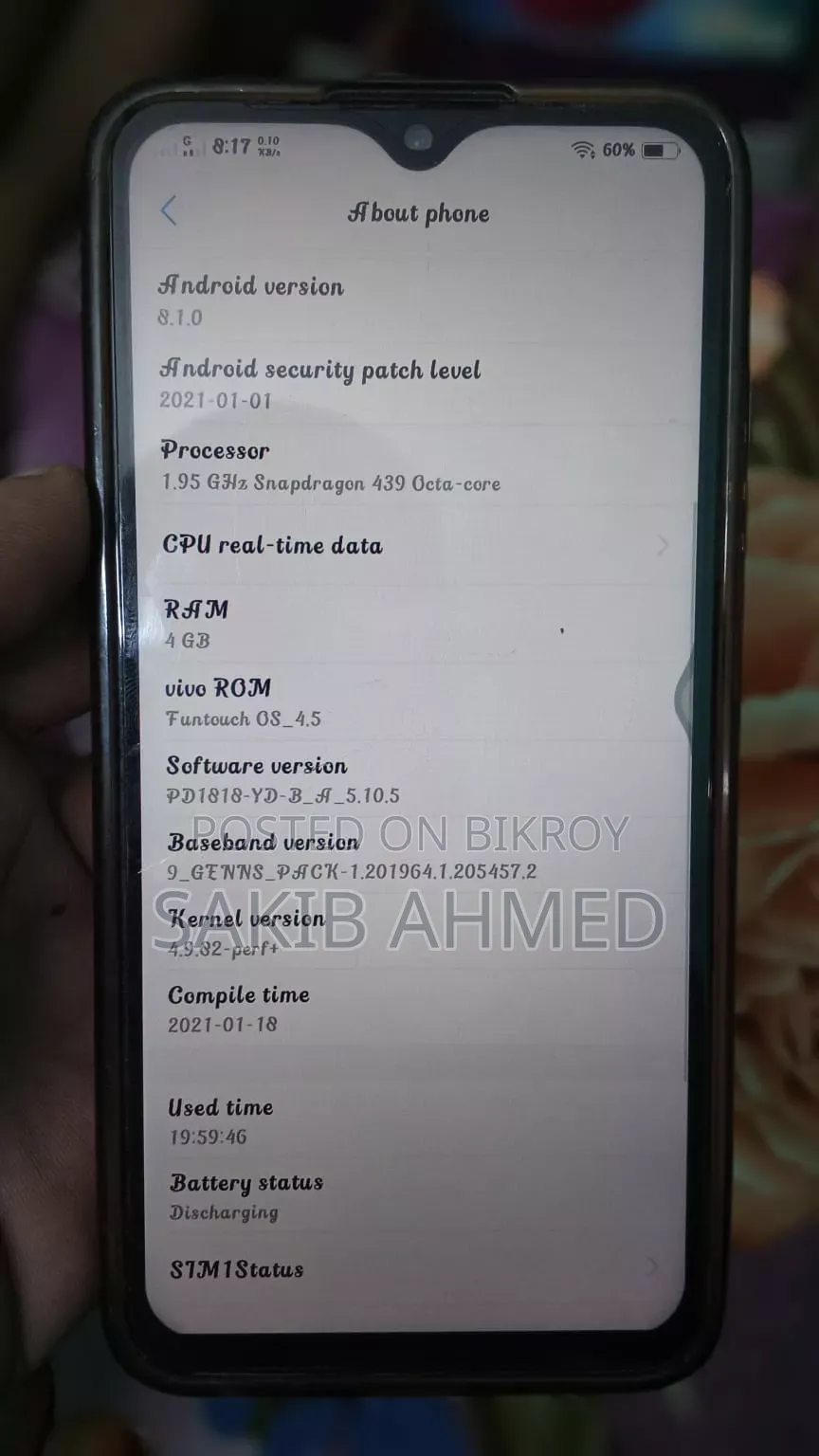 Vivo Y93 64 GB Blue