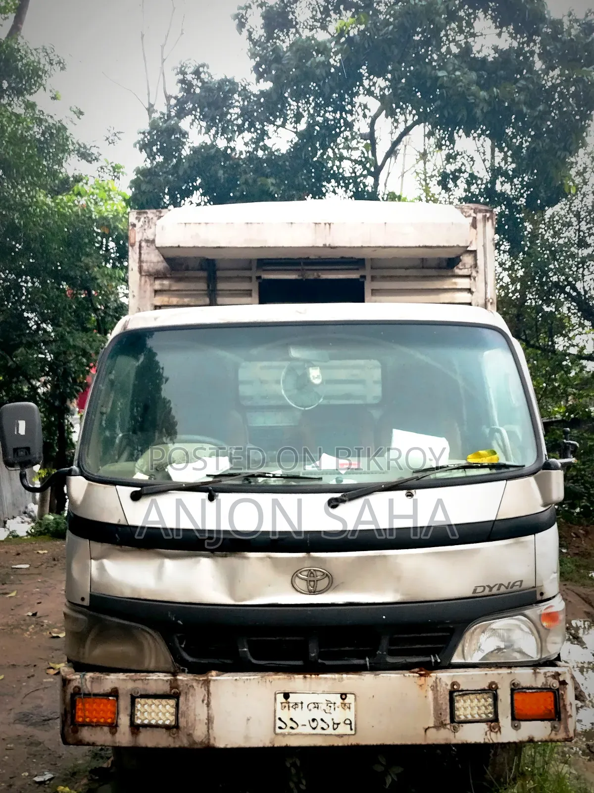 Day-old chick delivery van.