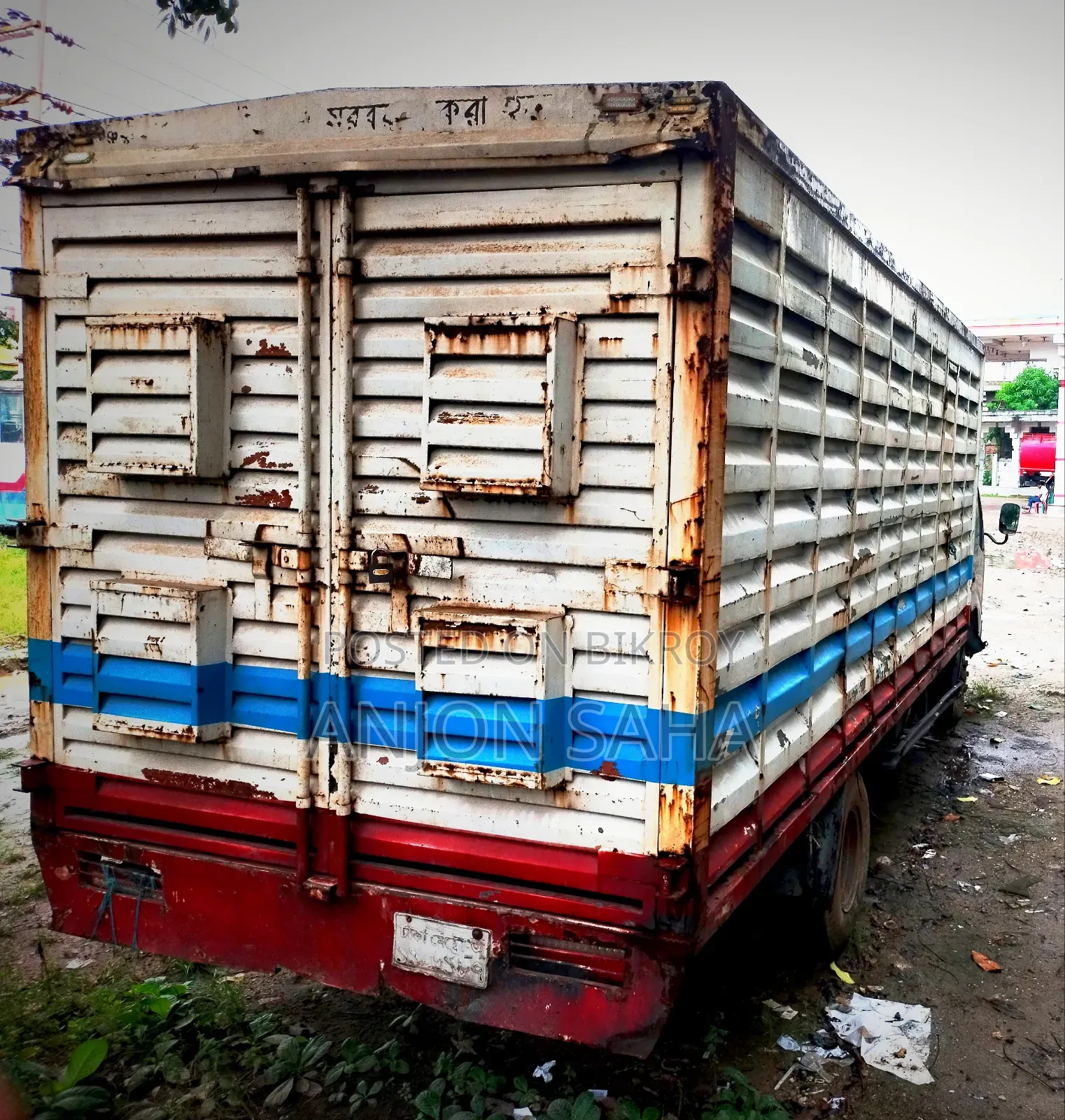 Day-old chick delivery van.