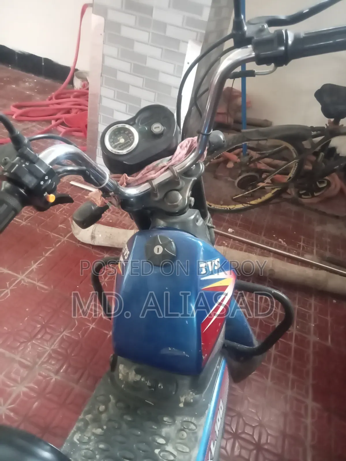 TVS XL 100 2018 Blue
