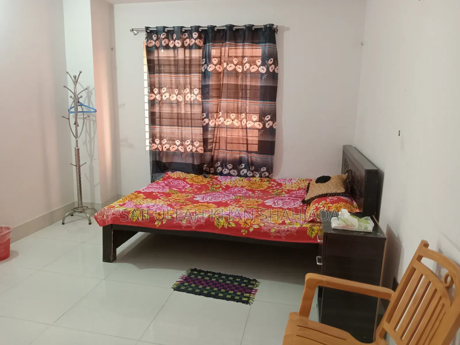 Furnished 1-Bedroom Room & Parlour in China Building, Keraniganj for rent