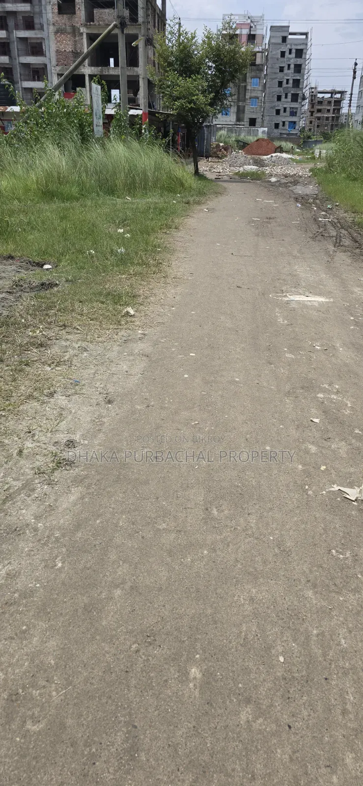 রাজউক পূর্বাচল ৩ কাঠা ১০০ ফুট চওড়া রাস্তা