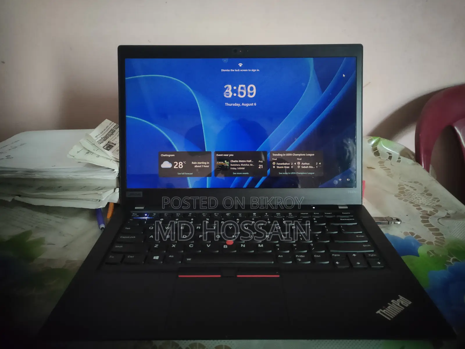 Laptop Lenovo ThinkPad T490s 16GB Intel Core i7 SSD 512GB