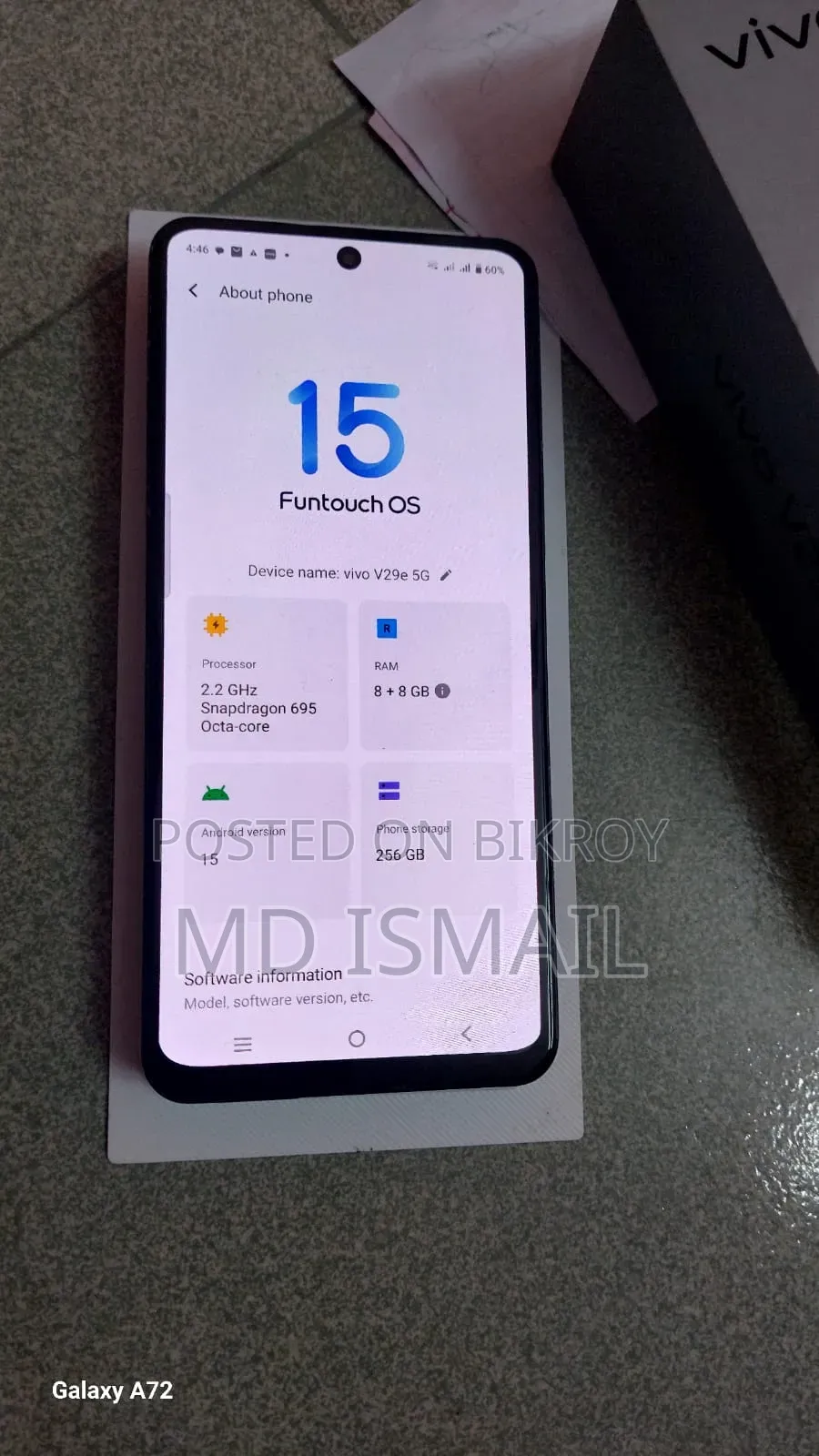 Vivo V29 256 GB Black