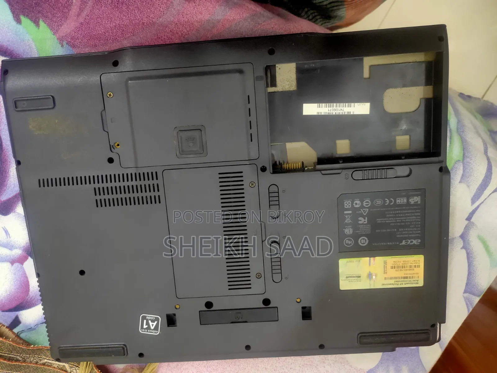 ল্যাপটপ এসার ট্রাভেলমেট ৬৫৯৩ ৮জিবি ইন্টেল কোর ২ ডুও এইচডিপি+এসএসডি ৭০০জিবি