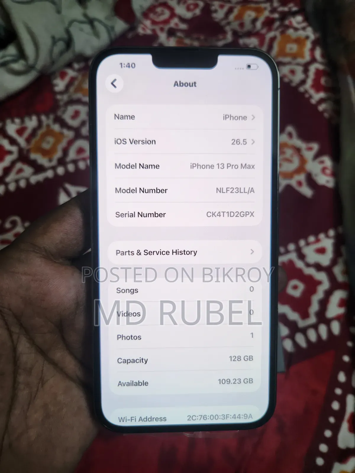 Apple iPhone 13 Pro Max 128 GB Black