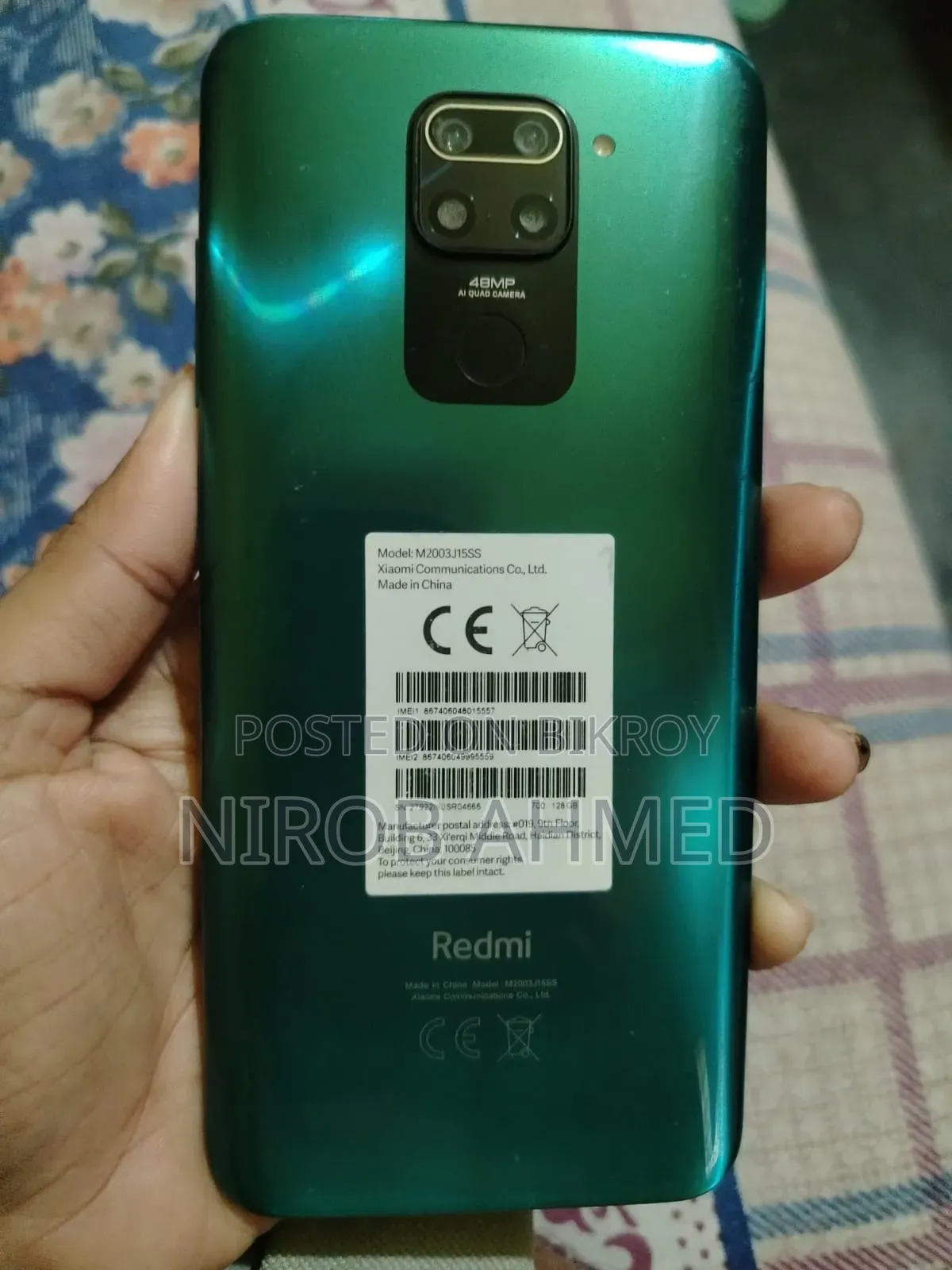 Xiaomi Redmi Note 9 128 GB Green