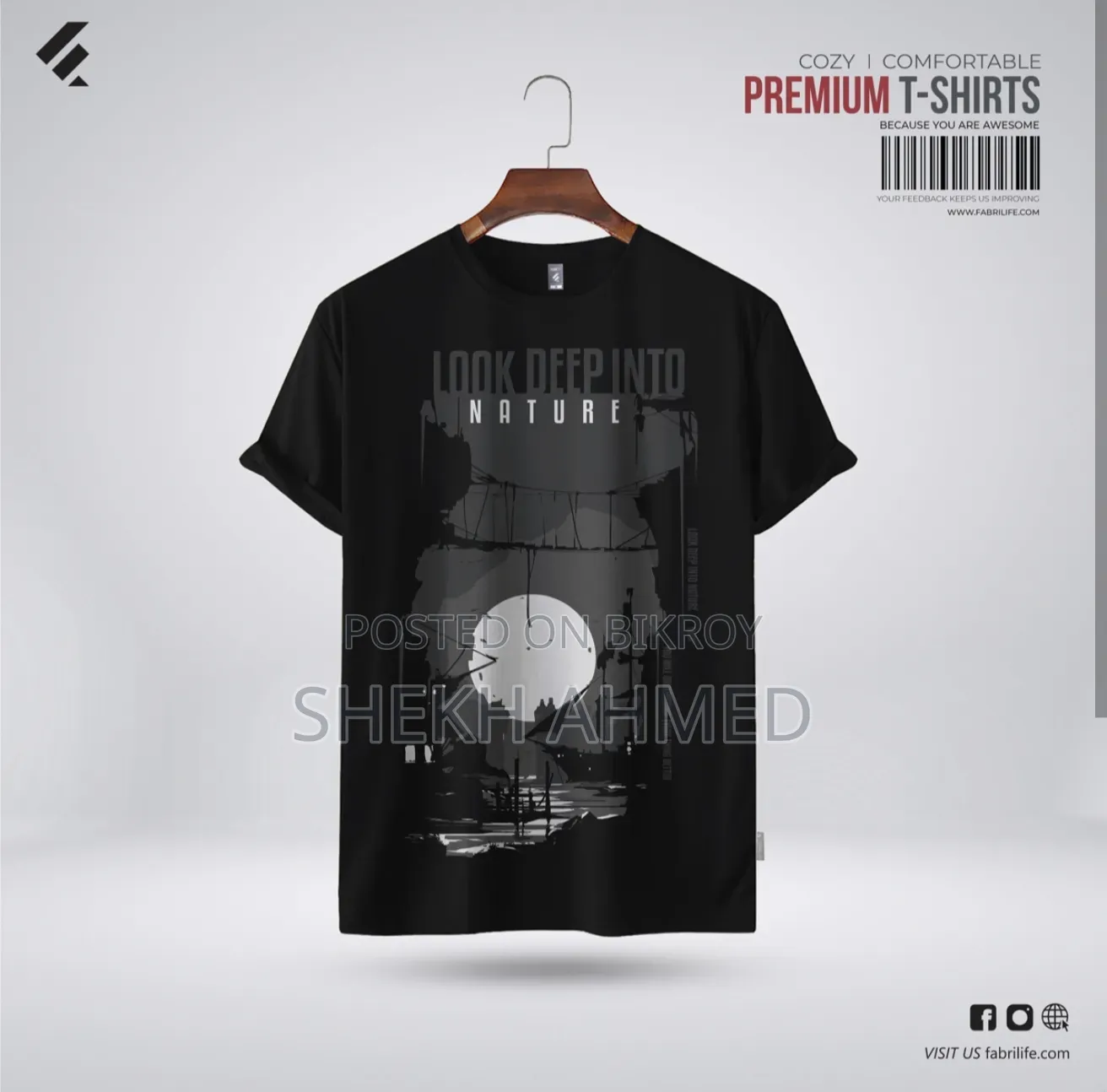 Tshirt | Fabrilife Mens Premium Quality T-Shirt