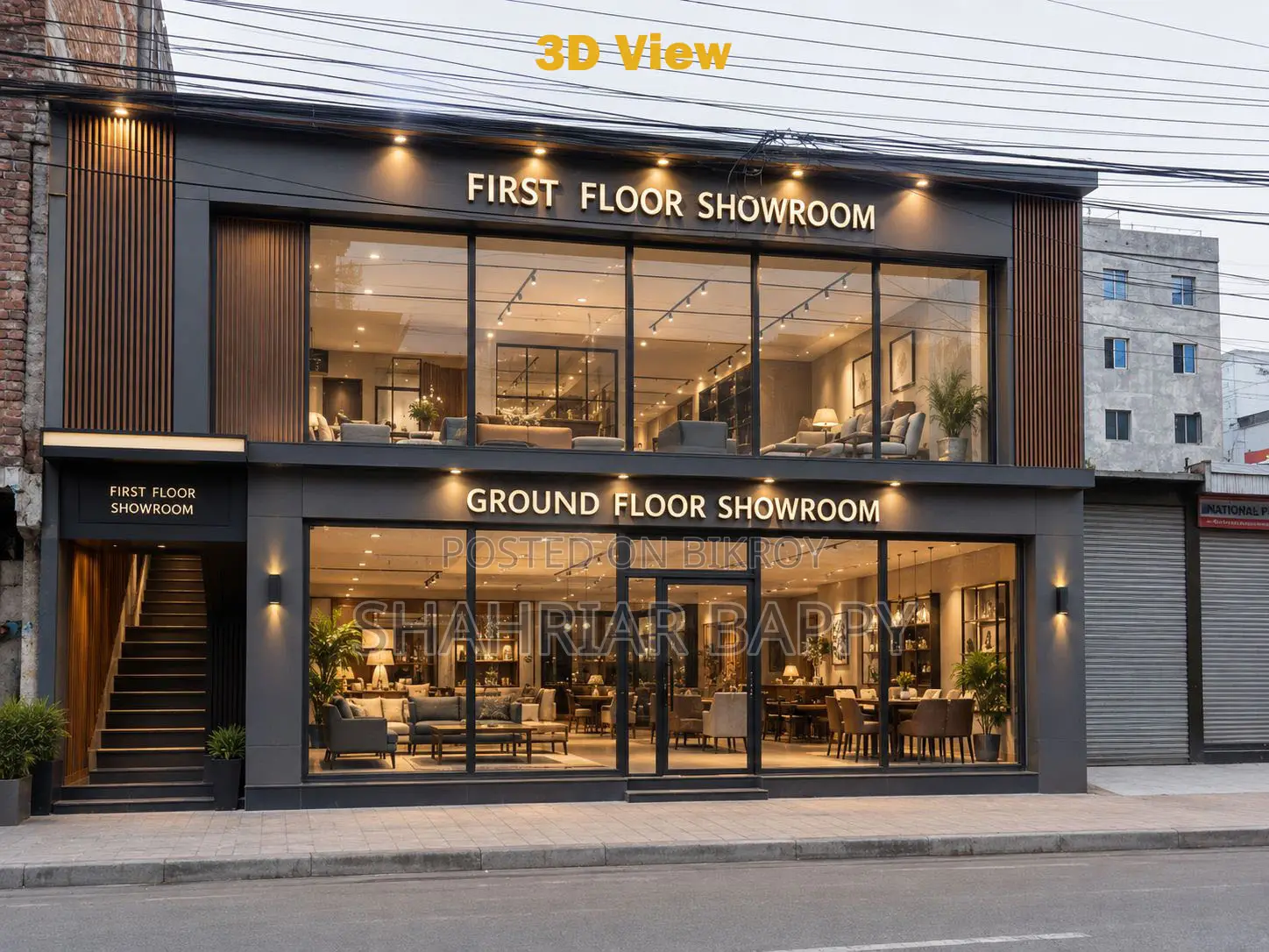 Showroom Space for Rent Mirpur 12