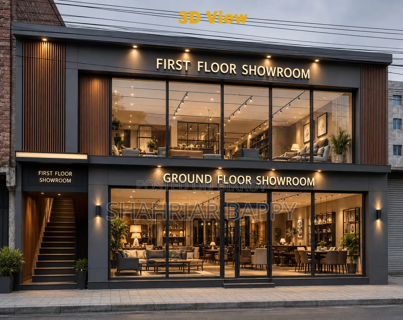 Showroom Space for Rent Mirpur 12
