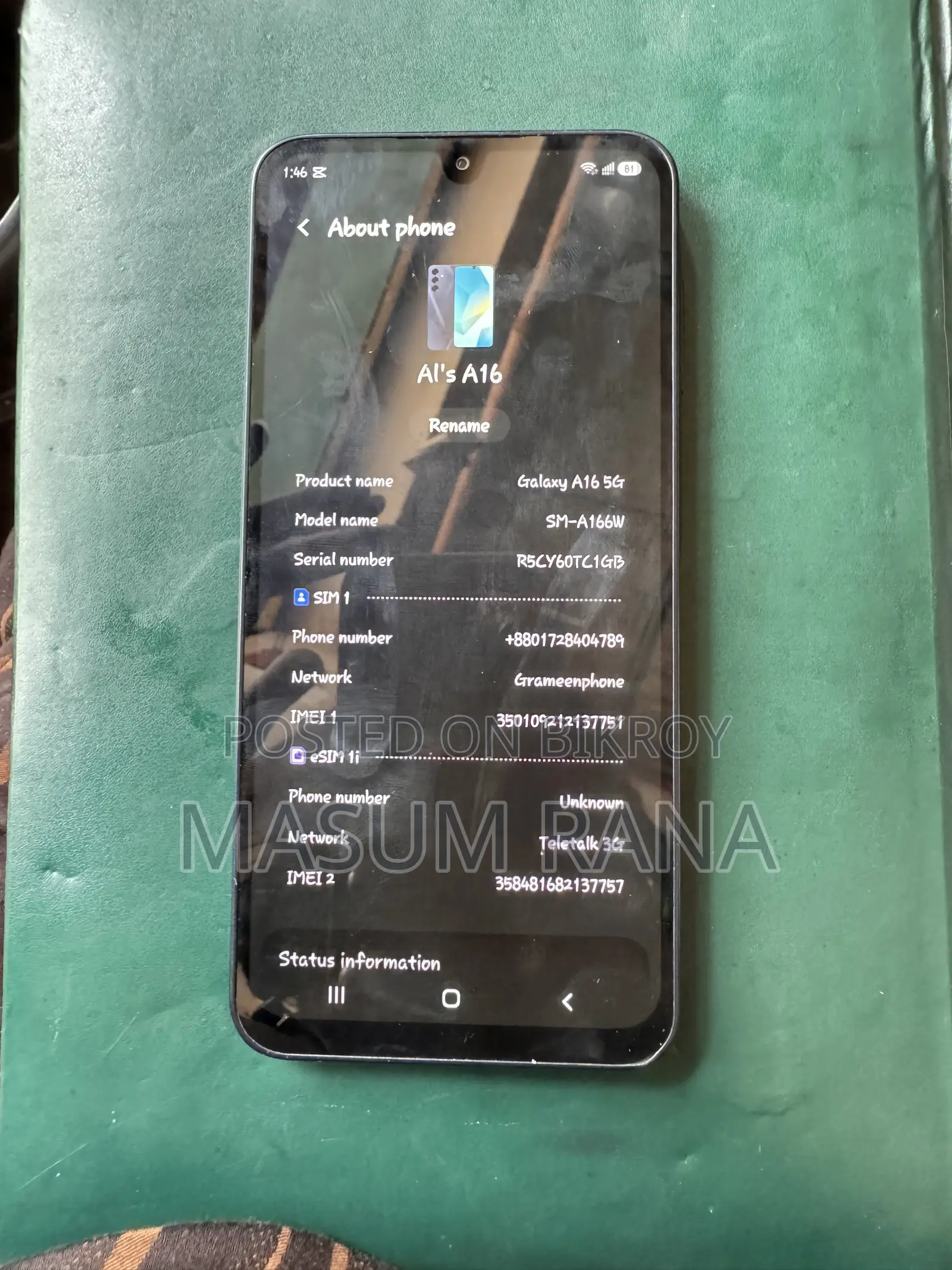 Samsung Galaxy A16 5G 128 GB Black