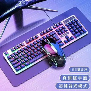 AOC KM100 Wired Keyboard & Mouse Combo Backlit Gaming Keyboard Mouse