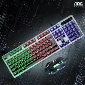 AOC KM100 Wired Keyboard & Mouse Combo Backlit Gaming Keyboard Mouse