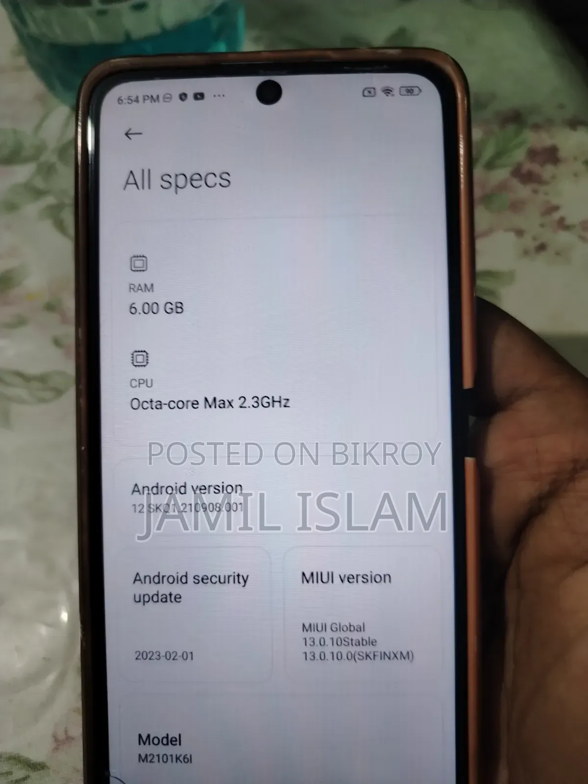 Xiaomi Redmi Note 10 Pro Max 128 GB Blue