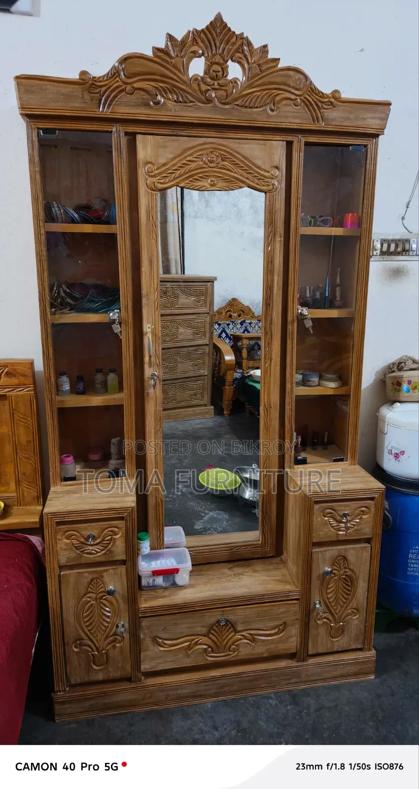 Chittagong Teak Wood Dressing Table