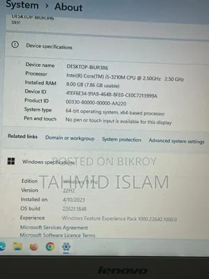 Laptop Lenovo Ideapad 3 8GB Intel Core I5 HDD+SSD 256GB
