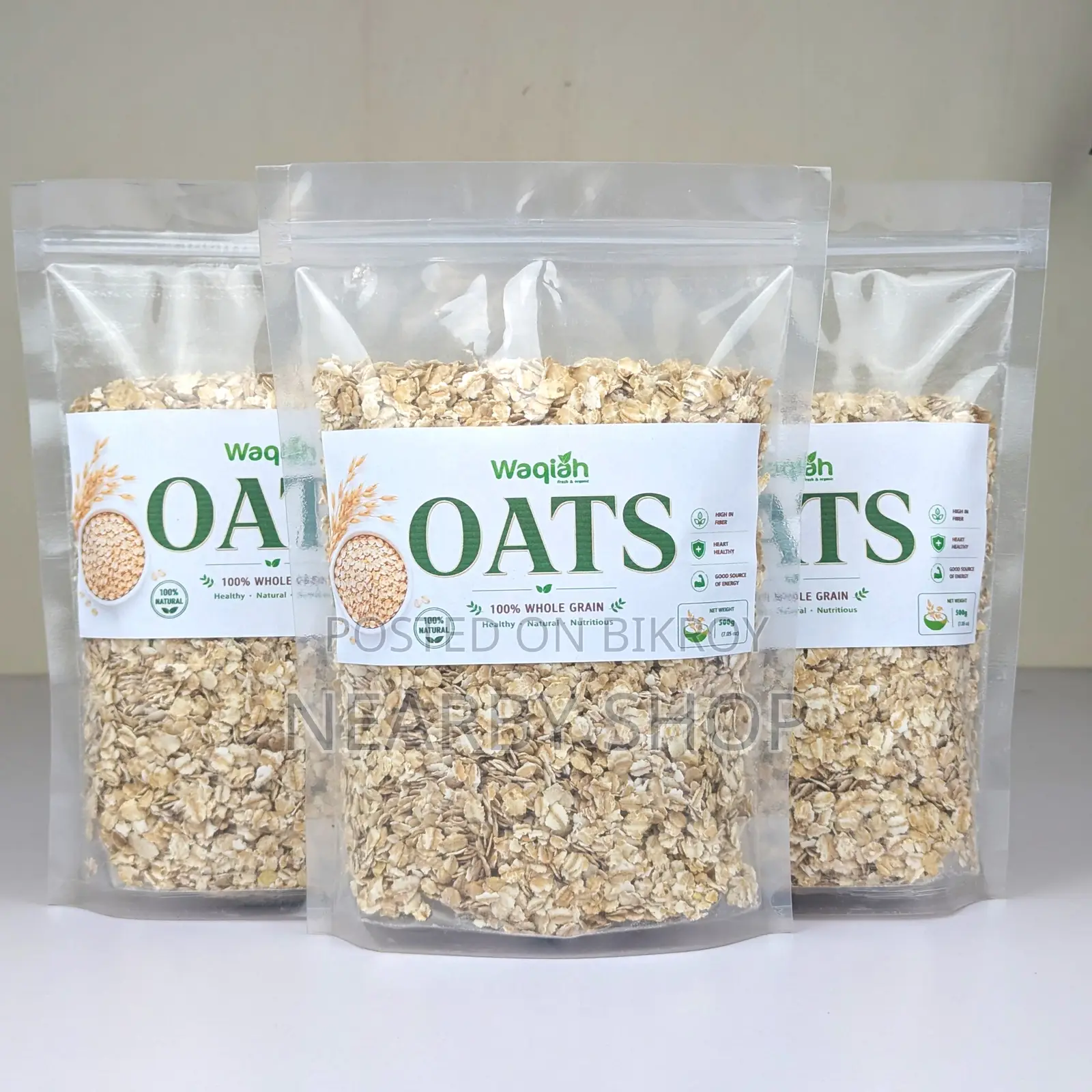 Healthy Breakfast Combo | 100% Whole Grain Oats (3 PC + Honey)
