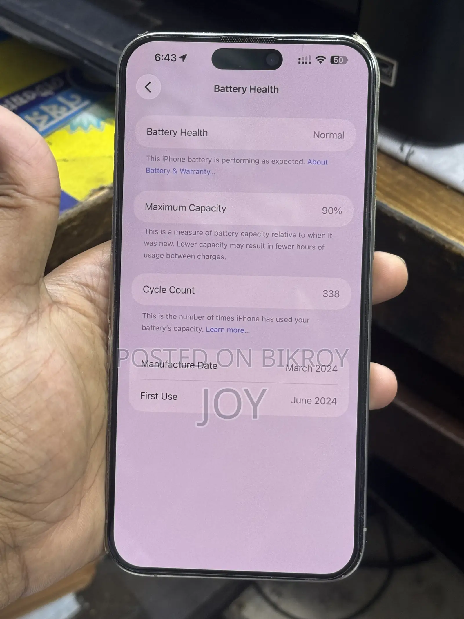 Apple iPhone 15 Pro Max 256 GB Silver
